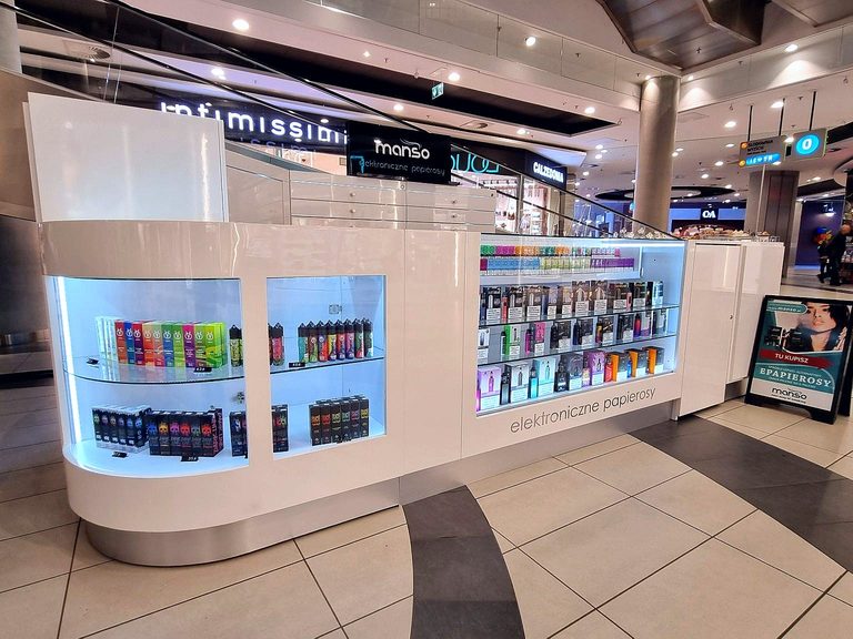 Stoisko Manso – Stoisko Elektroniczne papierosy GALERIA FOCUS RYBNIK